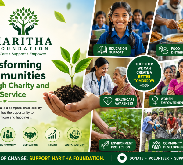 Haritha Foundation – Spreading Hope, Empowering Lives, Building a Better Tomorrow